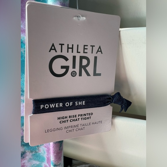 Athleta Girl - Girls XL 14 - NWT - Green Multi - High Rise Tight - Picture 4 of 8